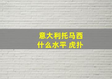 意大利托马西什么水平 虎扑